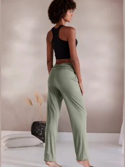 Buffalo Pantalons<Sarouel ceinture à revers froncée