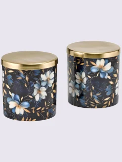helline home Objet De Décoration<Set de boîtes lot de 2 pièces motif fleurettes