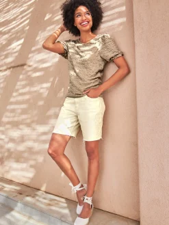 Linea Tesini Shorts Et Bermudas|Mode De Plage<Short broderie décorative