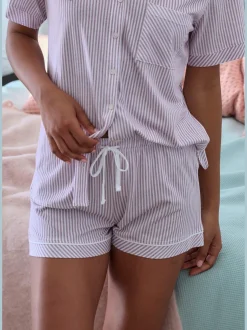 s.Oliver Pyjamas<Short de pyjama short de nuit avec détails contrastés