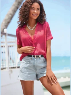 Buffalo Shorts Et Bermudas|Mode De Plage<Short en jean coupe 5 poches