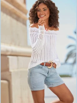 Vivance Shorts Et Bermudas|Mode De Plage<Short en jean stature standard