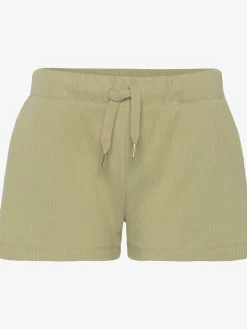 s.Oliver Shorts Et Bermudas|Mode De Plage<Short en matière sweat empiècement en dentelle en qualité côtelée