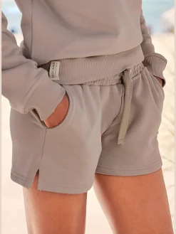 LASCANA Shorts Et Bermudas|Mode De Plage<Short en matière sweat short d'intérieur avec logo brodé