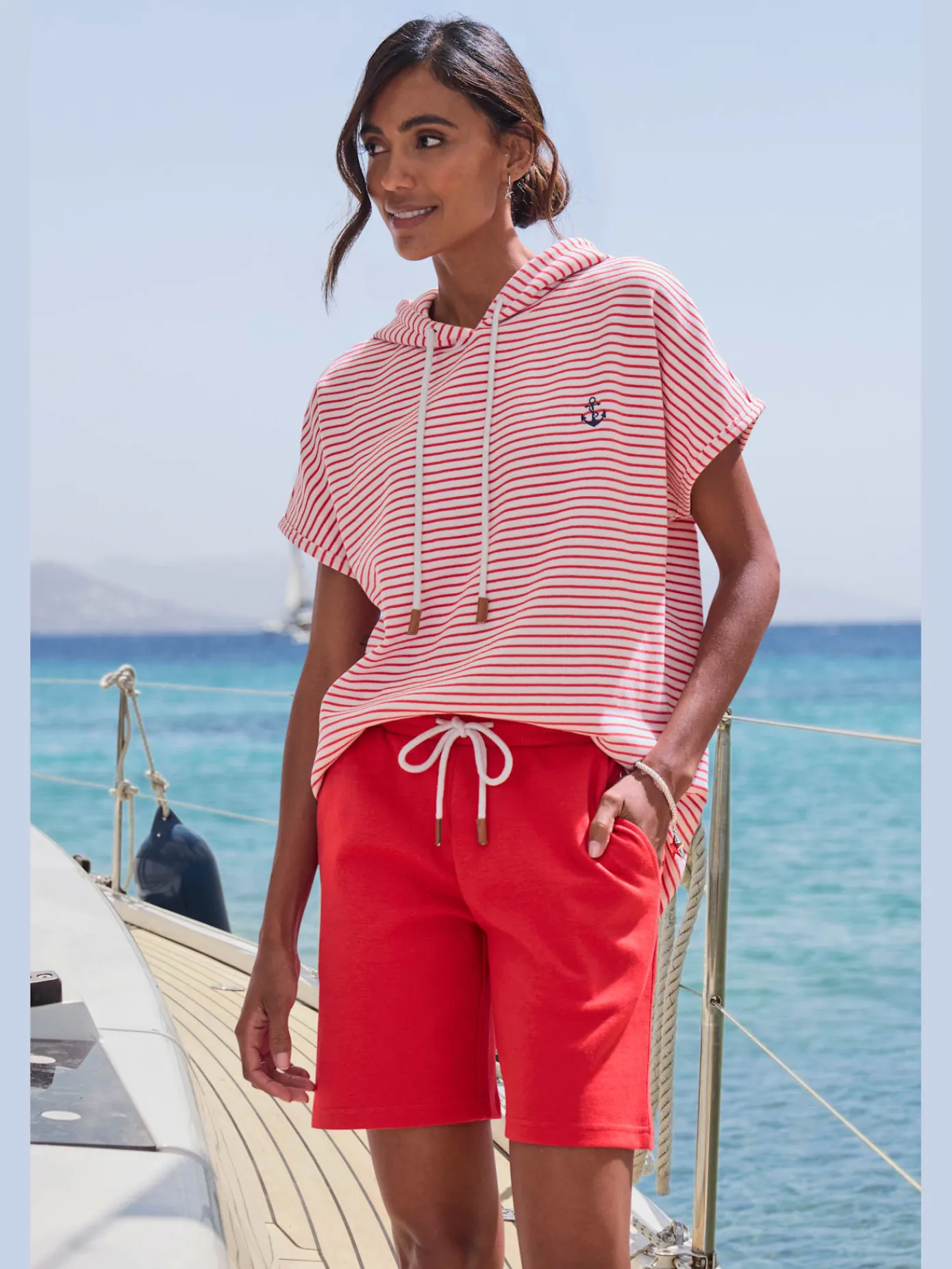 H.I.S Shorts Et Bermudas|Pantalons<Short sweat au coloris uni tendance