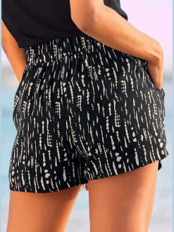 s.Oliver Shorts Et Bermudas|Mode De Plage<Short tissé ceinture élastique confortable