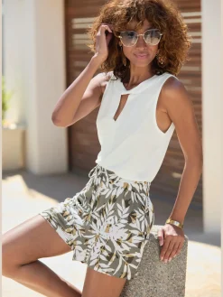 Vivance Shorts Et Bermudas|Mode De Plage<Shorts ceinture élastique douce avec cordon