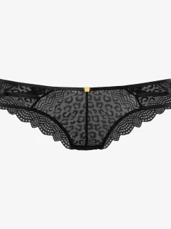 JETTE Culottes<Slip rio délicate dentelle motif léopard devant et au dos
