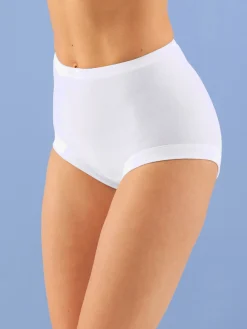 Culottes<Slip taille haute côtes fines