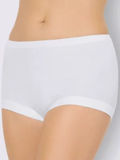 Culottes<Slip taille haute côtes fines