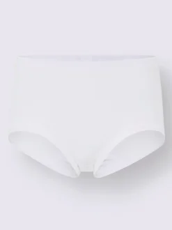 Culottes<Slip taille haute côtes fines
