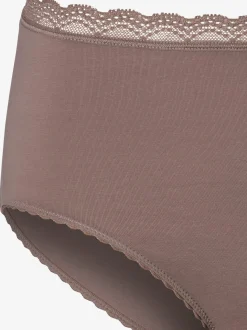 Vivance Culottes<Slips slip taille haute avec joli bord en dentelle