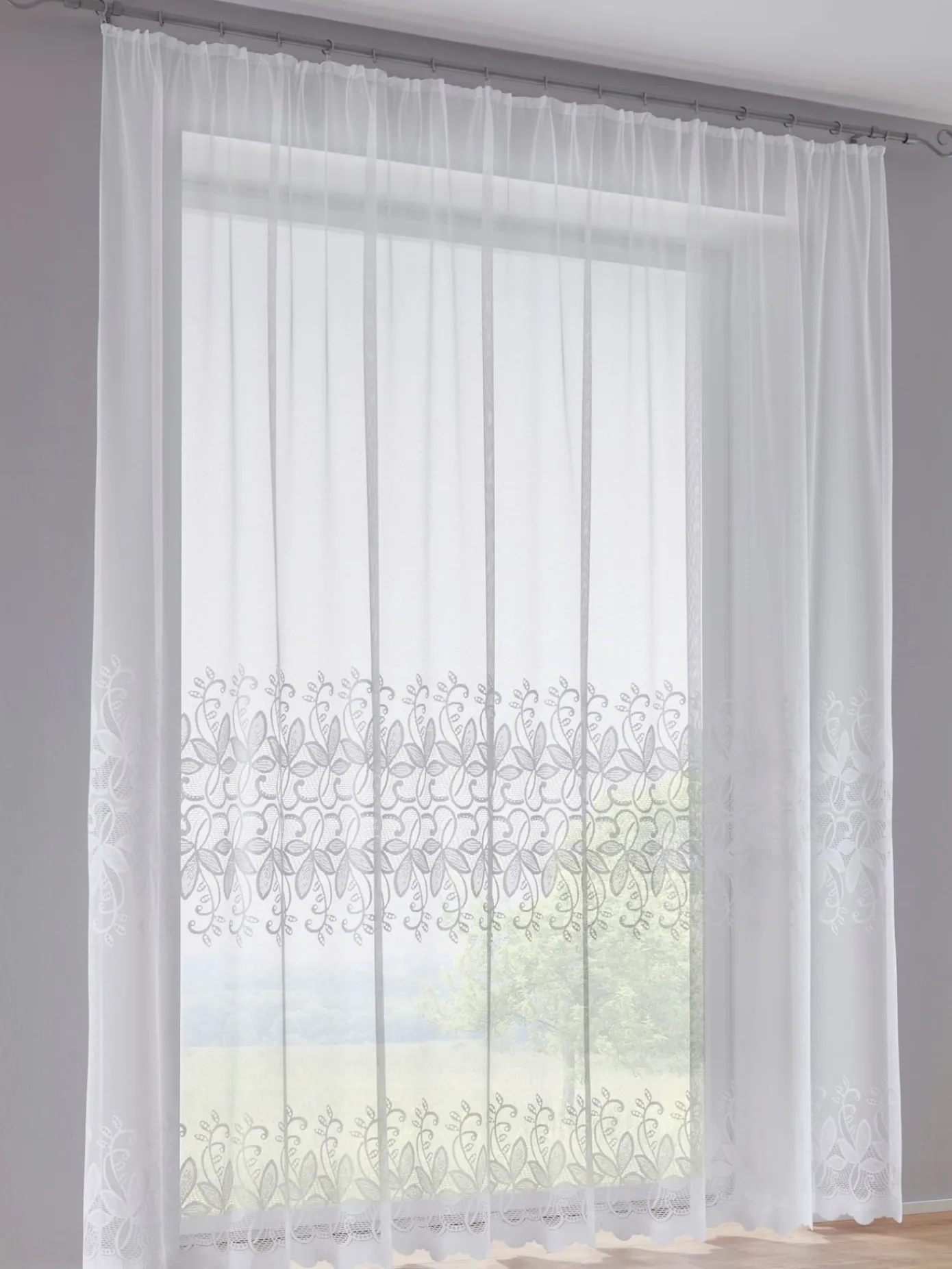 helline home Rideaux Et Stores<Store décoratif joli tissu jacquard