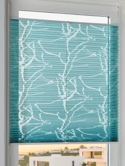 helline home Rideaux Et Stores<Store vénitien plissé effet plissé avec motif décoratif