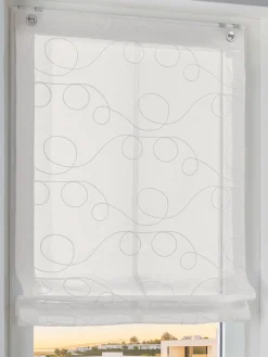 helline home Rideaux Et Stores<Store-bateau avec broderie