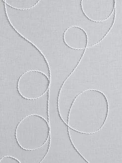 helline home Rideaux Et Stores<Store-bateau avec broderie