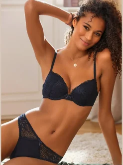 Vivance Strings|Culottes<String féminin avec bordures en dentelle discrètes et nœud décoratif