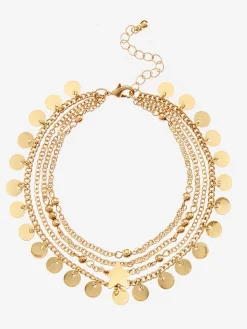 LASCANA Bijoux<Superbe chaîne de cheville multi-rangées avec pendentifs