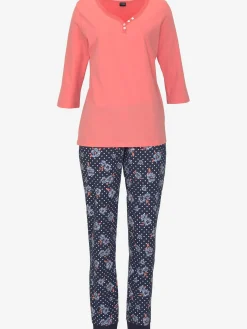 H.I.S Pyjamas<Superbe pyjama aux détails dentelle de .