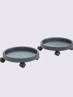 helline home Petits Rangements<Support pour plantes facile à déplacer grâce aux rouleaux en plastique
