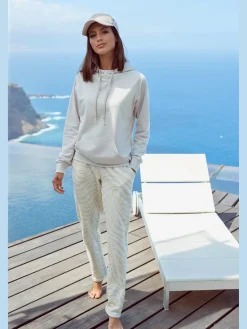 LASCANA Tenues De Détente|Pulls<Sweat à capuche confortable, imprimé discret devant