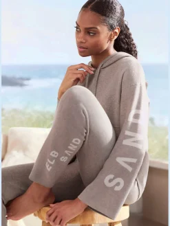 Elbsand Tenues De Détente|Pulls<Sweat à capuche en tricot doux et élastique