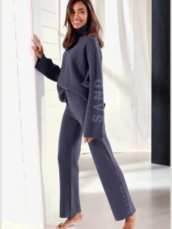 Elbsand Tenues De Détente|Pulls<Sweater sweatshirt en tricot doux et élastique