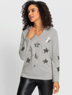 Tenues De Détente|Pulls<Sweatshirt à capuche 93% coton