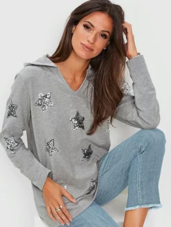 Tenues De Détente|Pulls<Sweatshirt à capuche 93% coton