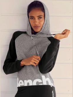 Bench. Loungewear Tenues De Détente|Pulls<Sweatshirt à capuche pull à capuche avec logo imprimé style haut court