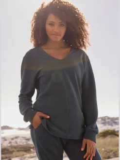 s.Oliver Tenues De Détente|Pulls<Sweatshirt avec encolure en v