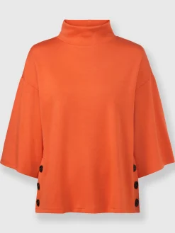 Rick Cardona Tenues De Détente|Pulls<Sweatshirt boutons contrastés élégants