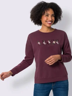 Linea Tesini Tenues De Détente|Pulls<Sweatshirt broderie ton sur ton