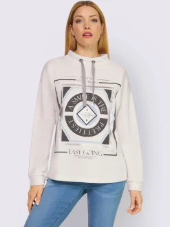 Rick Cardona Tenues De Détente|Pulls<Sweatshirt col montant à coulisse