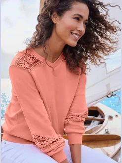 Vivance Tenues De Détente|Pulls<Sweat-shirt encolure en v