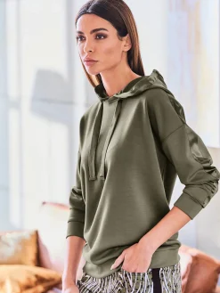 Rick Cardona Tenues De Détente|Pulls<Sweatshirt garniture de satin décorative