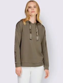 Rick Cardona Tenues De Détente|Pulls<Sweatshirt garniture de satin décorative