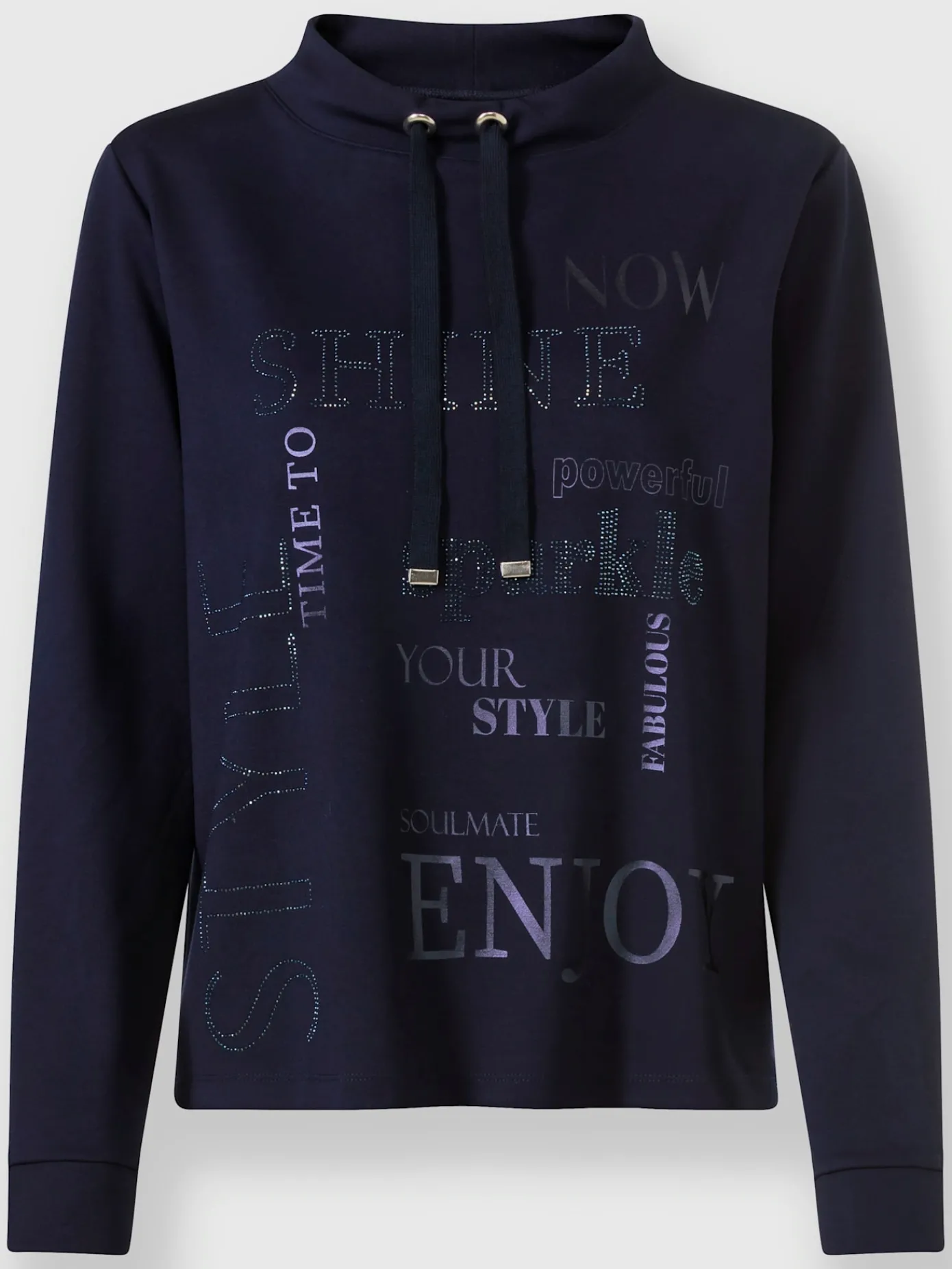 Rick Cardona Tenues De Détente|Pulls<Sweatshirt imprimé avec pierres brillantes fantaisie