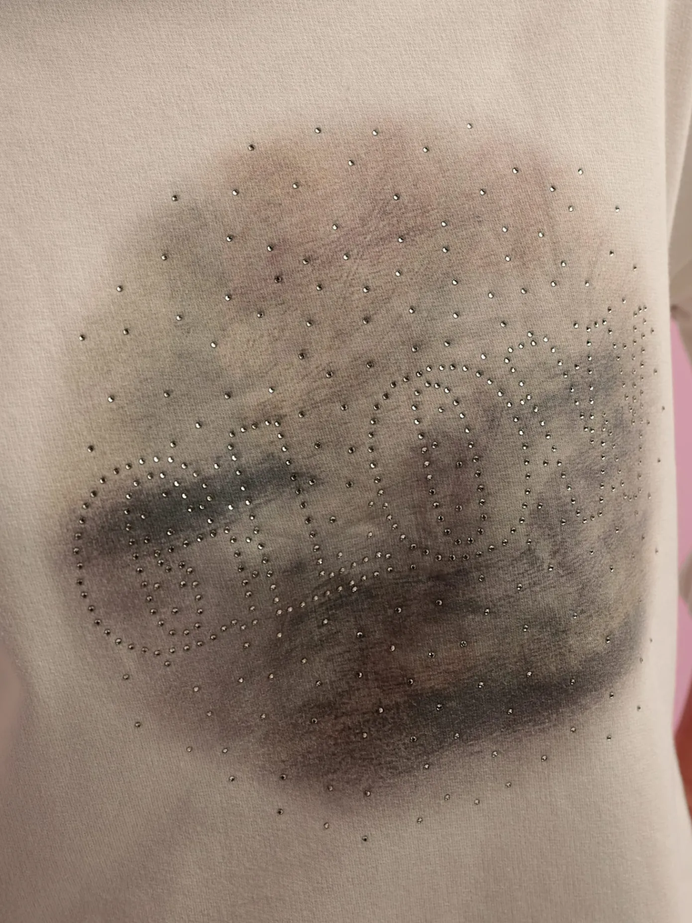 Rick Cardona T-Shirts<Sweatshirt imprimé avec pierres brillantes fantaisie