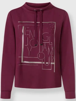 Rick Cardona Tenues De Détente|Pulls<Sweatshirt imprimé feuille brillant