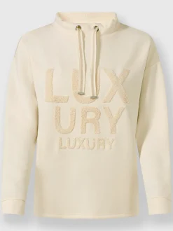 Rick Cardona Tenues De Détente|Pulls<Sweatshirt inscription en polaire douce