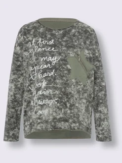 Mandarin Tenues De Détente|Pulls<Sweatshirt joli aspect batik