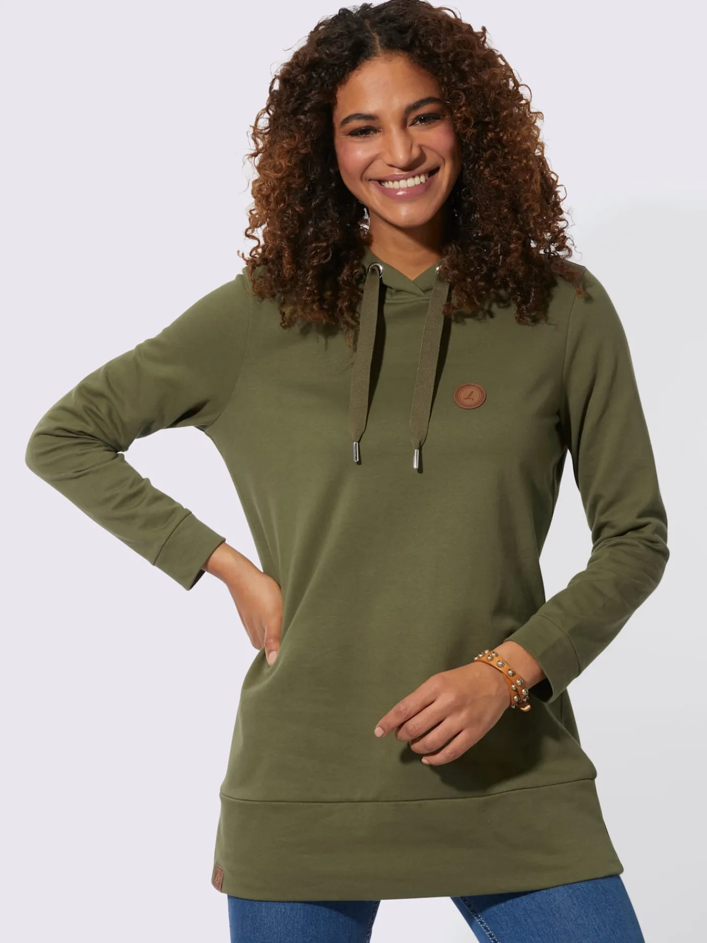 Collection L Tenues De Détente|Pulls<Sweatshirt long pur coton