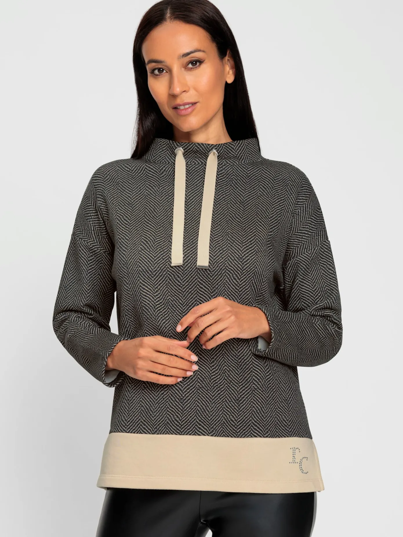 Rick Cardona Tenues De Détente|Pulls<Sweatshirt motif sergé chevron