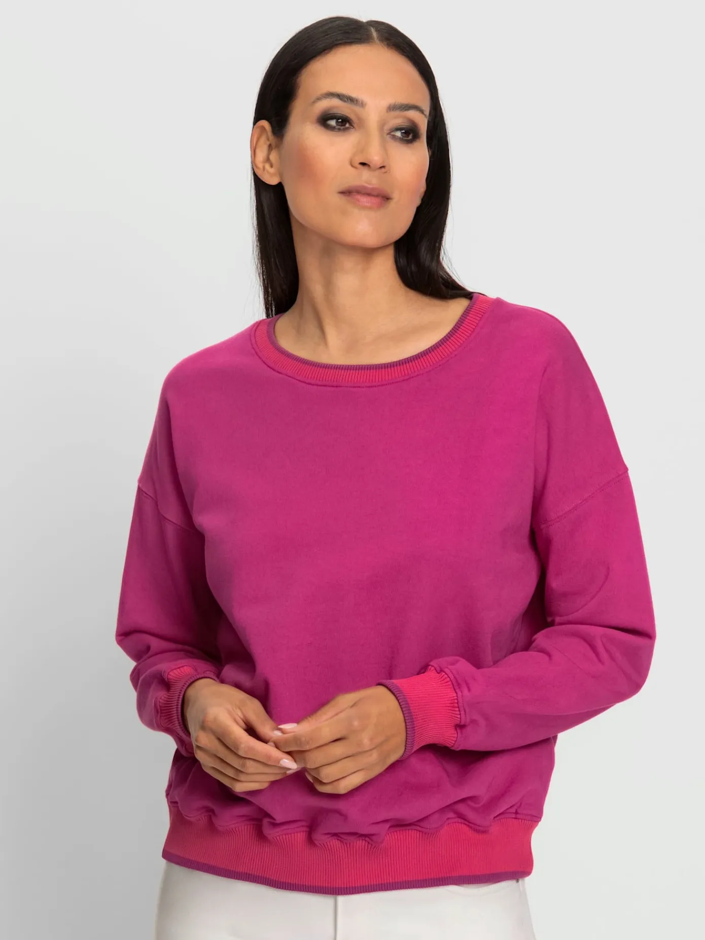 Rick Cardona Tenues De Détente|Pulls<Sweatshirt passepoils contrastés tendance