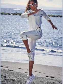 H.I.S Tenues De Détente|Pulls<Sweatshirt sport avec passepoil