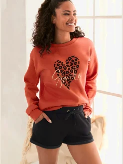 LASCANA Tenues De Détente|Pulls<Sweat-shirt t-shirt détente à encolure ronde