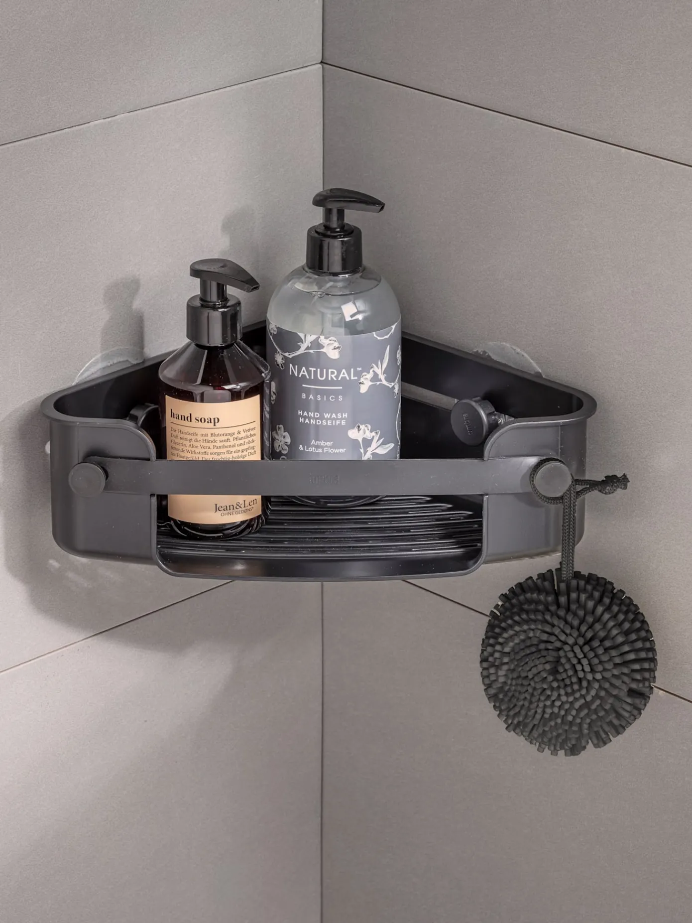 helline home Petits Rangements|Accessoires De Bain<Étagère d'angle extensible pour baige ou douche plastique stable