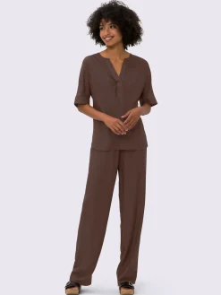 Linea Tesini Tailleurs<Tailleur pantalon 55% lin