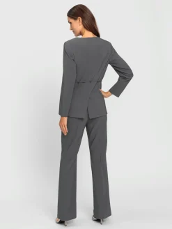 Ashley Brooke Tailleurs<Tailleur pantalon avec ceinture à boucle décorative
